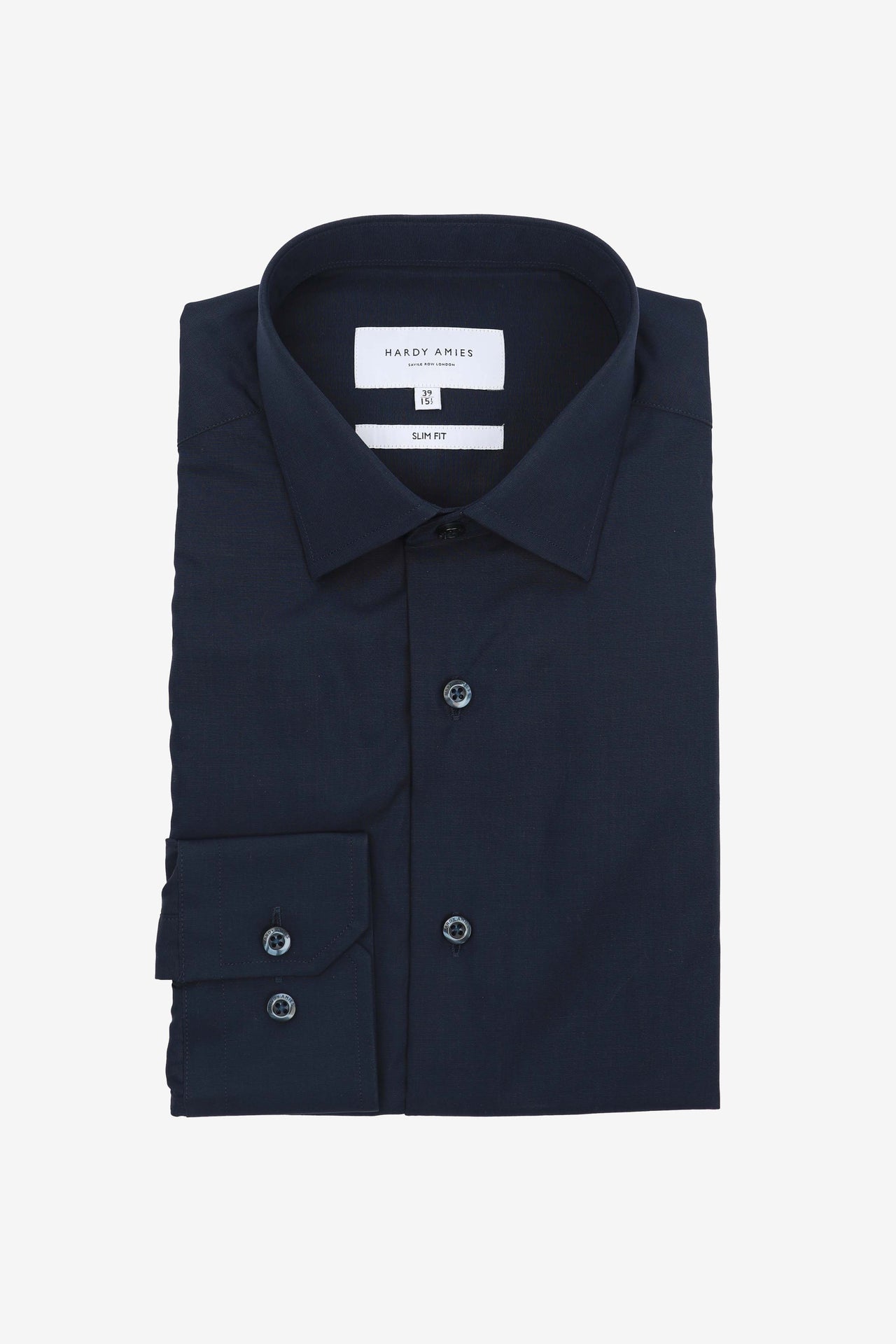 Plain Navy Shirt (Slim Fit)