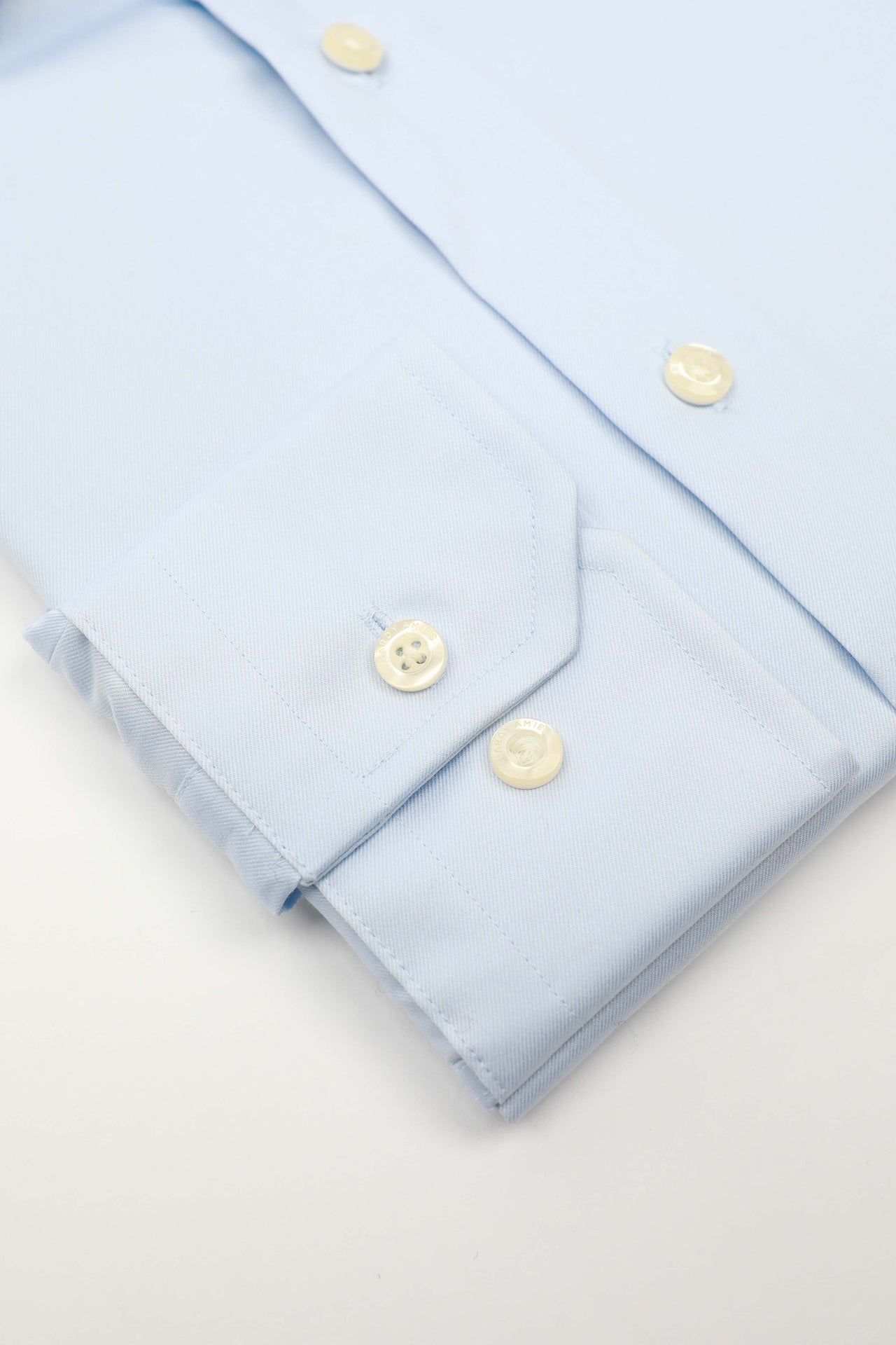 Blue Micro Twill Shirt (Slim Fit)
