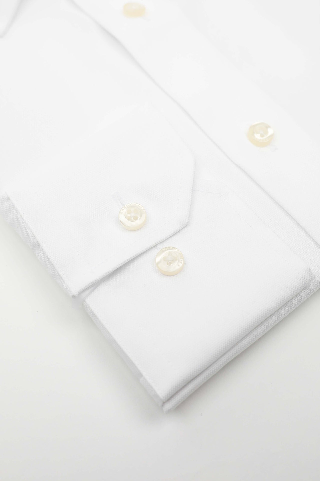 White Micro Twill Shirt (Slim Fit)