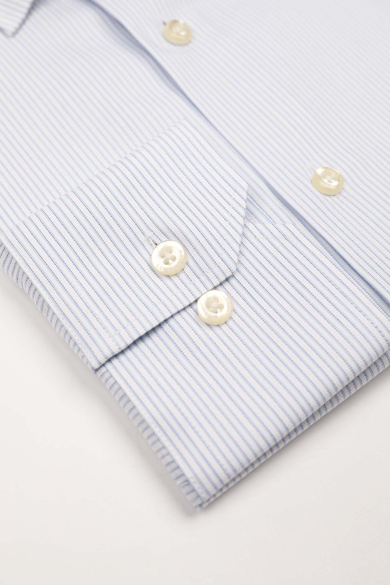 Ice Blue Stripe Shirt Slim Fit