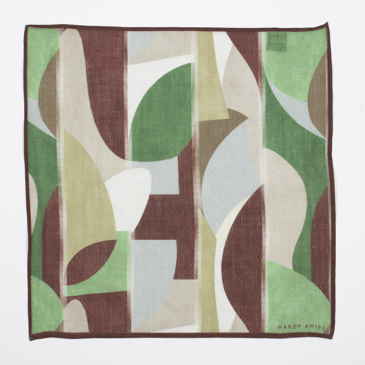 Earth Abstract Ramie Pocket Square
