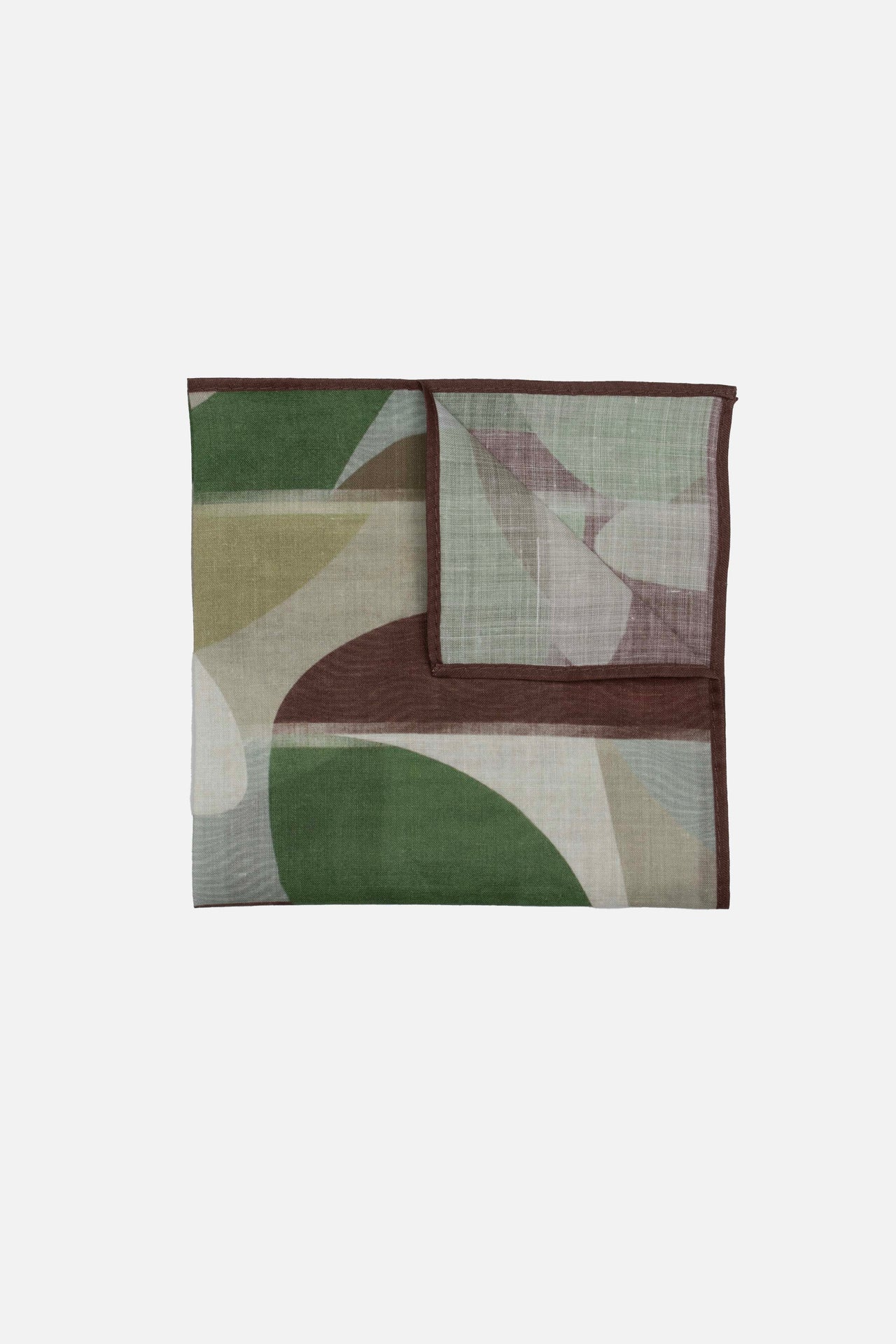 Earth Abstract Ramie Pocket Square