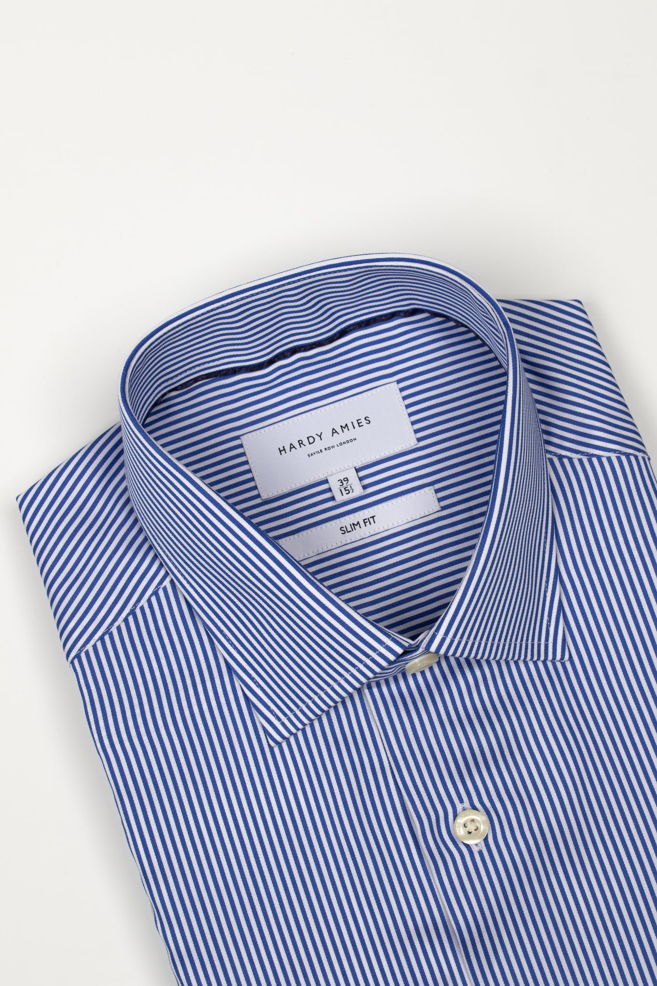 Blue Bengal Stripe Twill Shirt (Slim Fit)