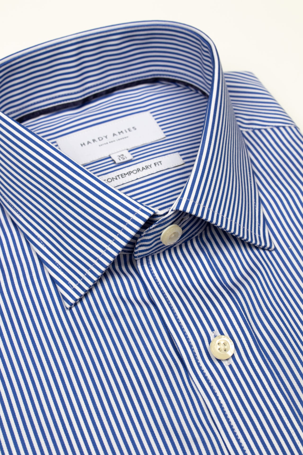 Blue Bengal Stripe Twill Shirt (Contemporary Fit)