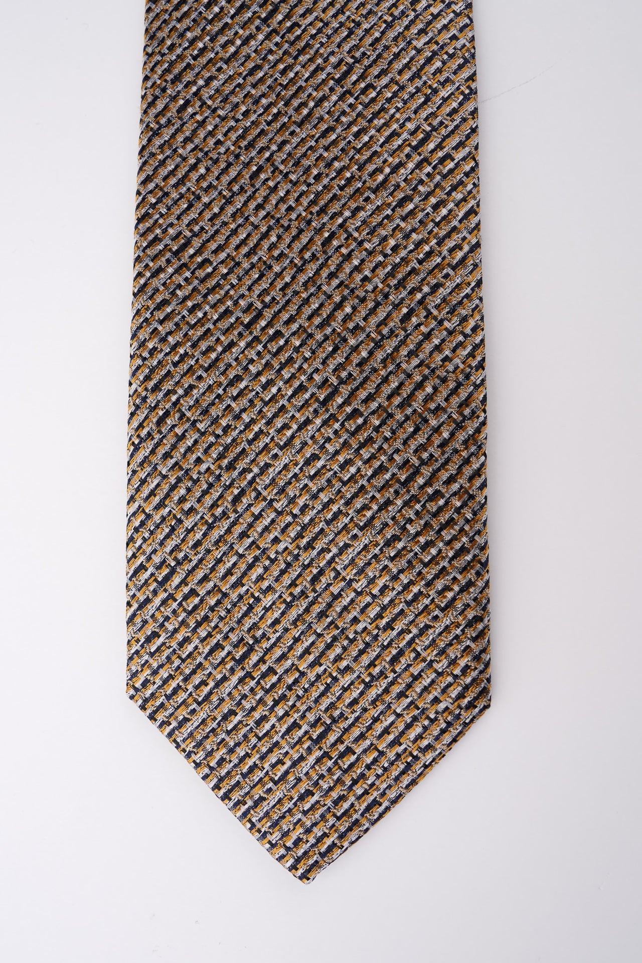 Gold Textured Silk Tie