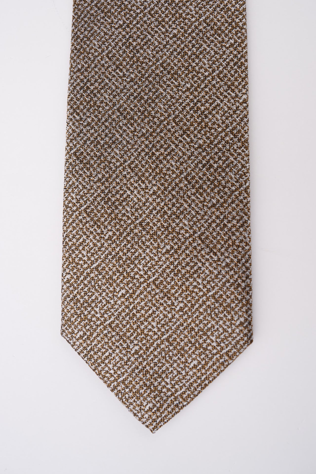 Gold Textured Silk Tie