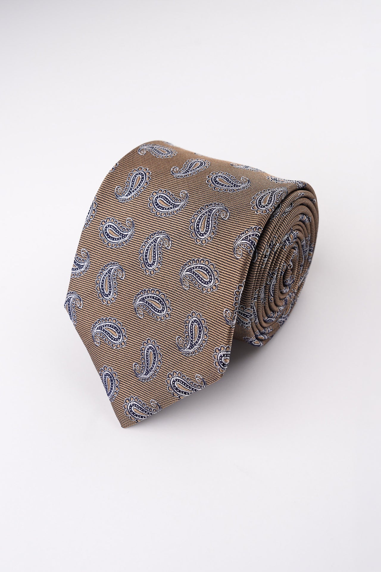 Champagne Paisley Silk Tie