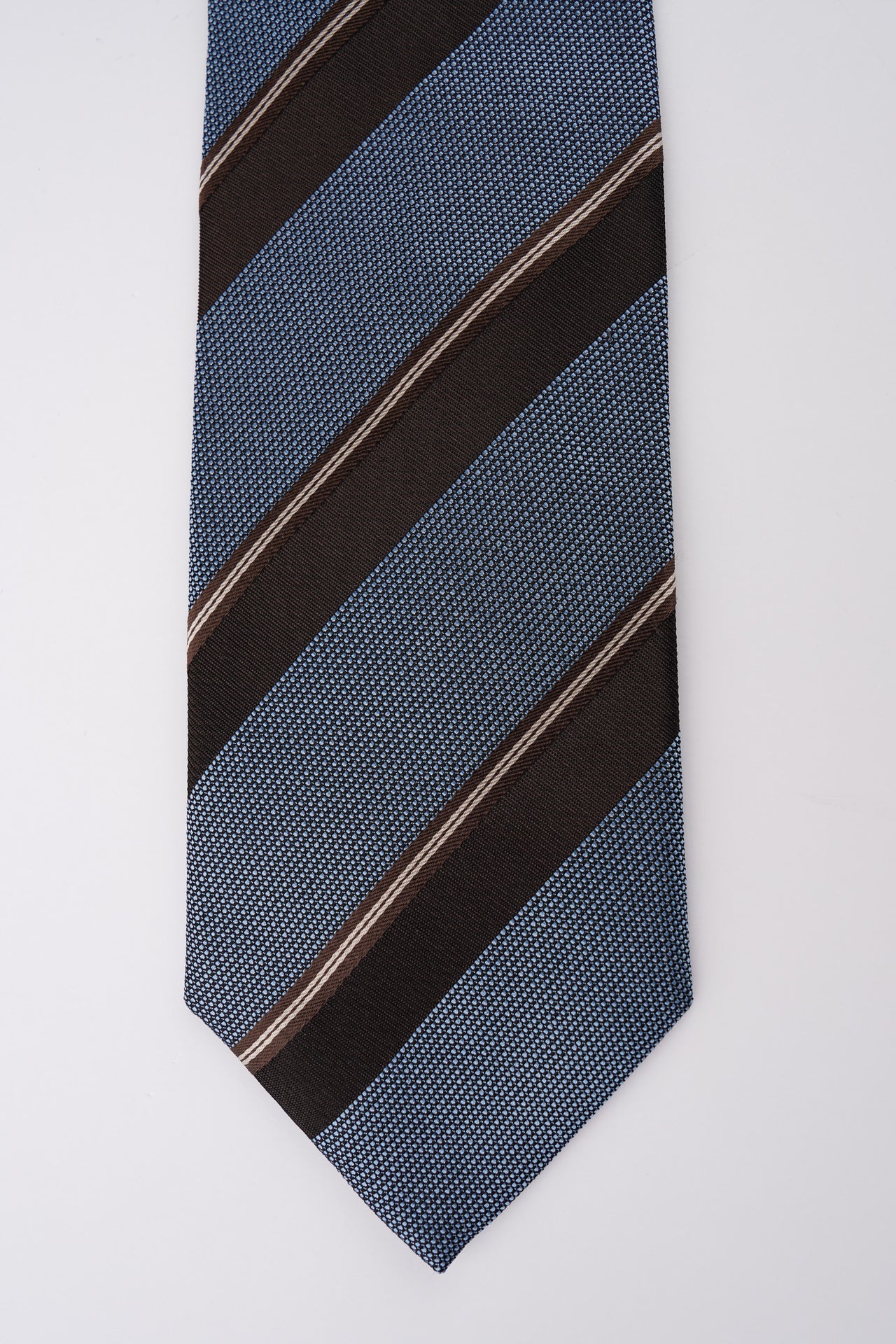 True Blue Stripe Silk Tie