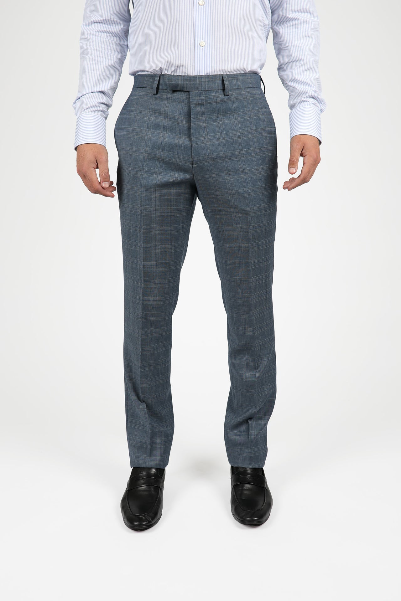 Blue Mist Brinsley Check Trouser