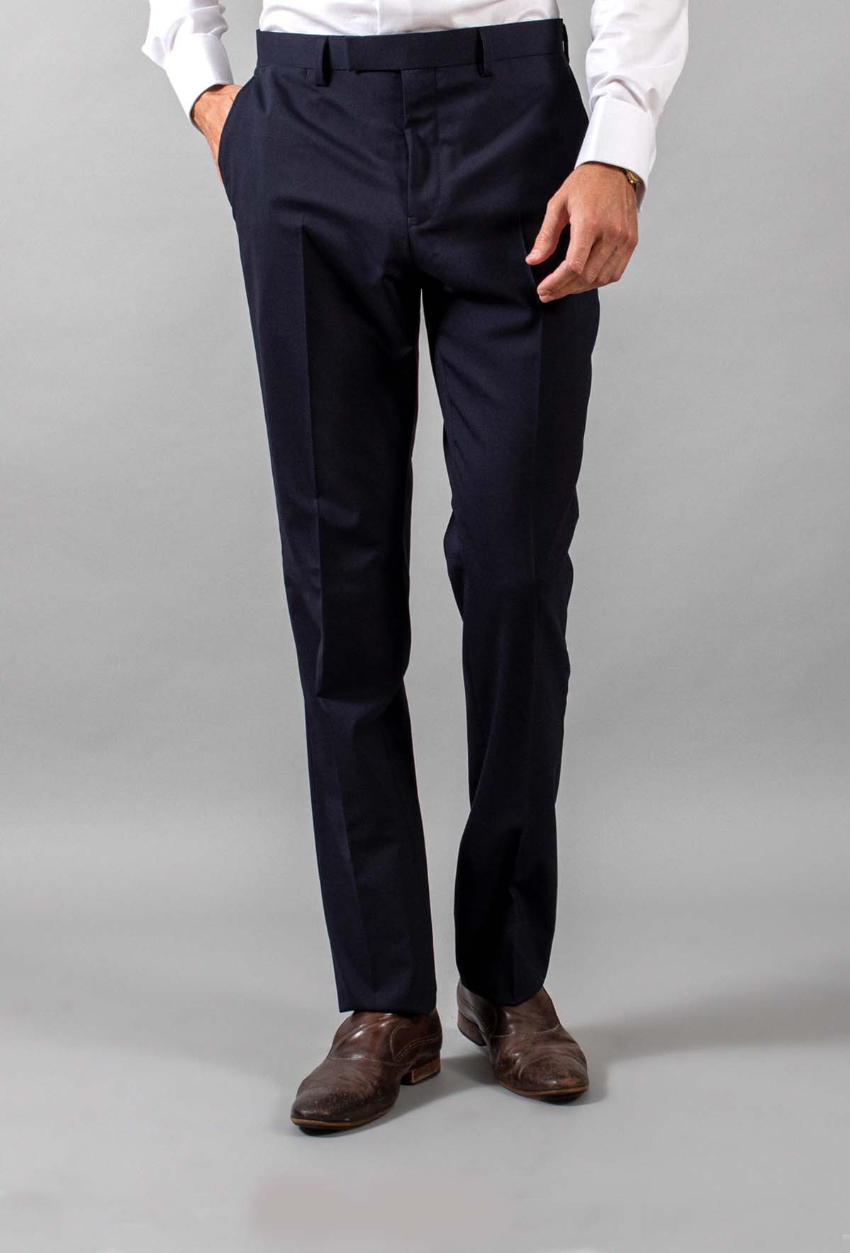 Navy Classic Suit Trousers