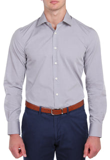  Grey Malange Business Shirt (Slim Fit)