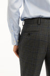 Charcoal Check Suit Trouser