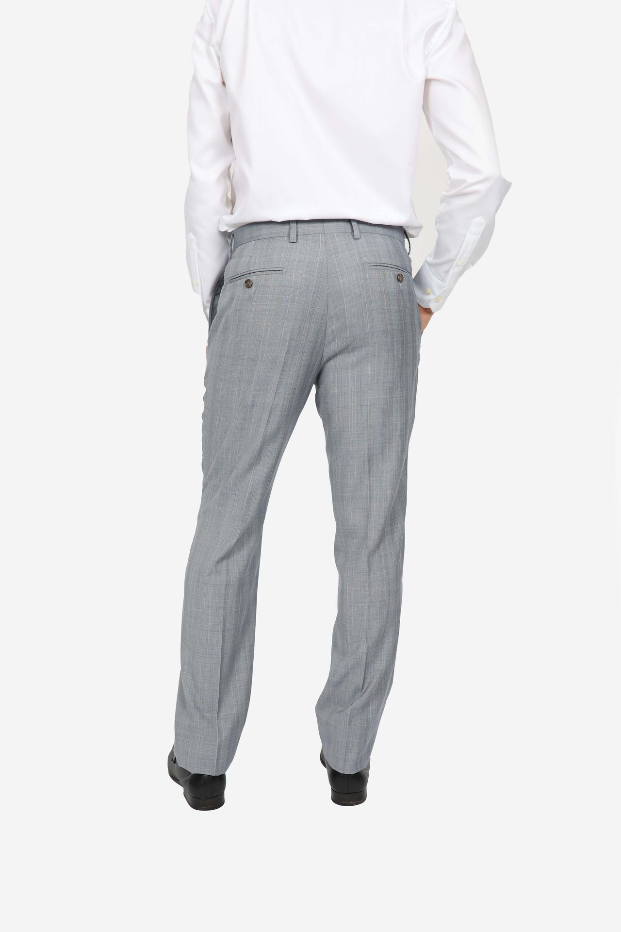 Light Grey Brinsley Check Trouser