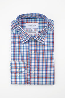  Blue Multi Check Shirt (Contemporary Fit)