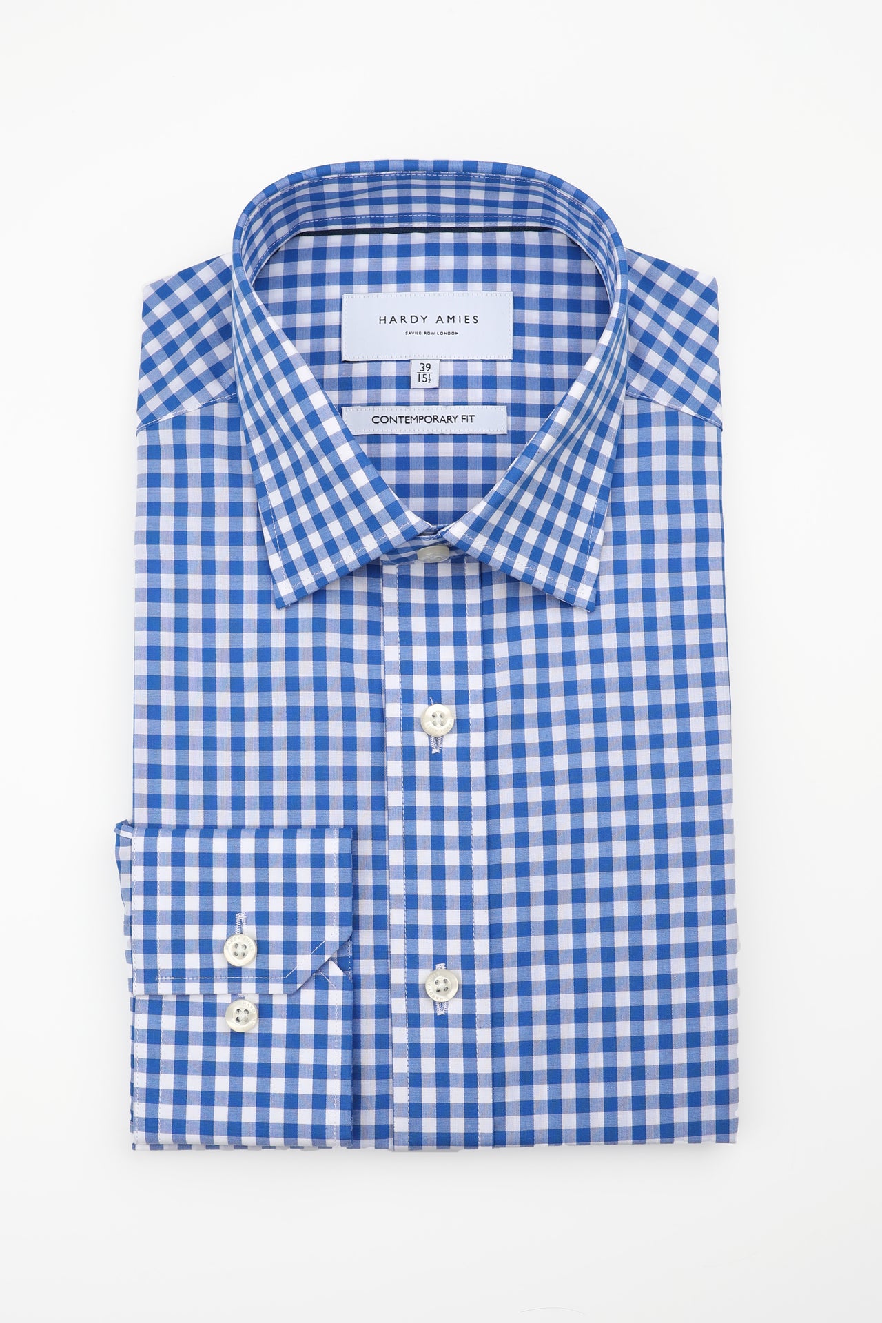 Classic Blue Check Shirt (Contemporary Fit)