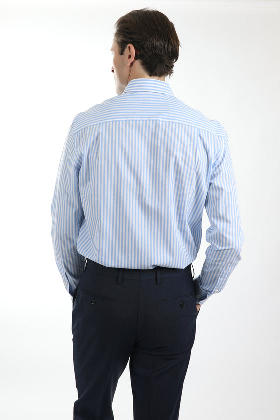 Blue Stripe Shirt (Contemporary Fit)