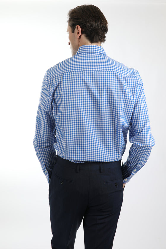Classic Blue Check Shirt (Contemporary Fit)
