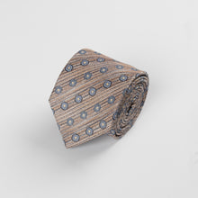  Brown Silk Jaquard Tie