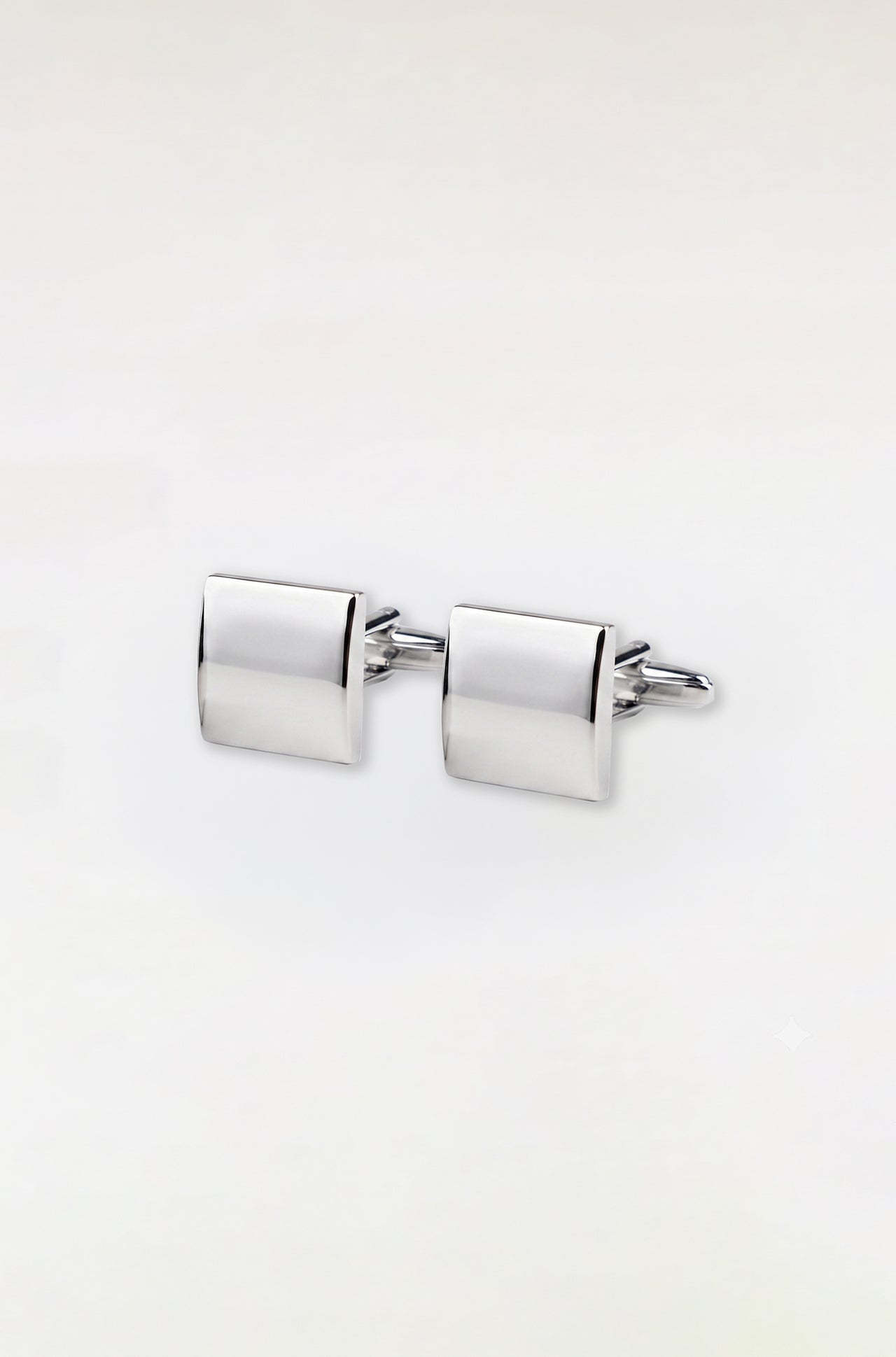 Silver Square Cufflink