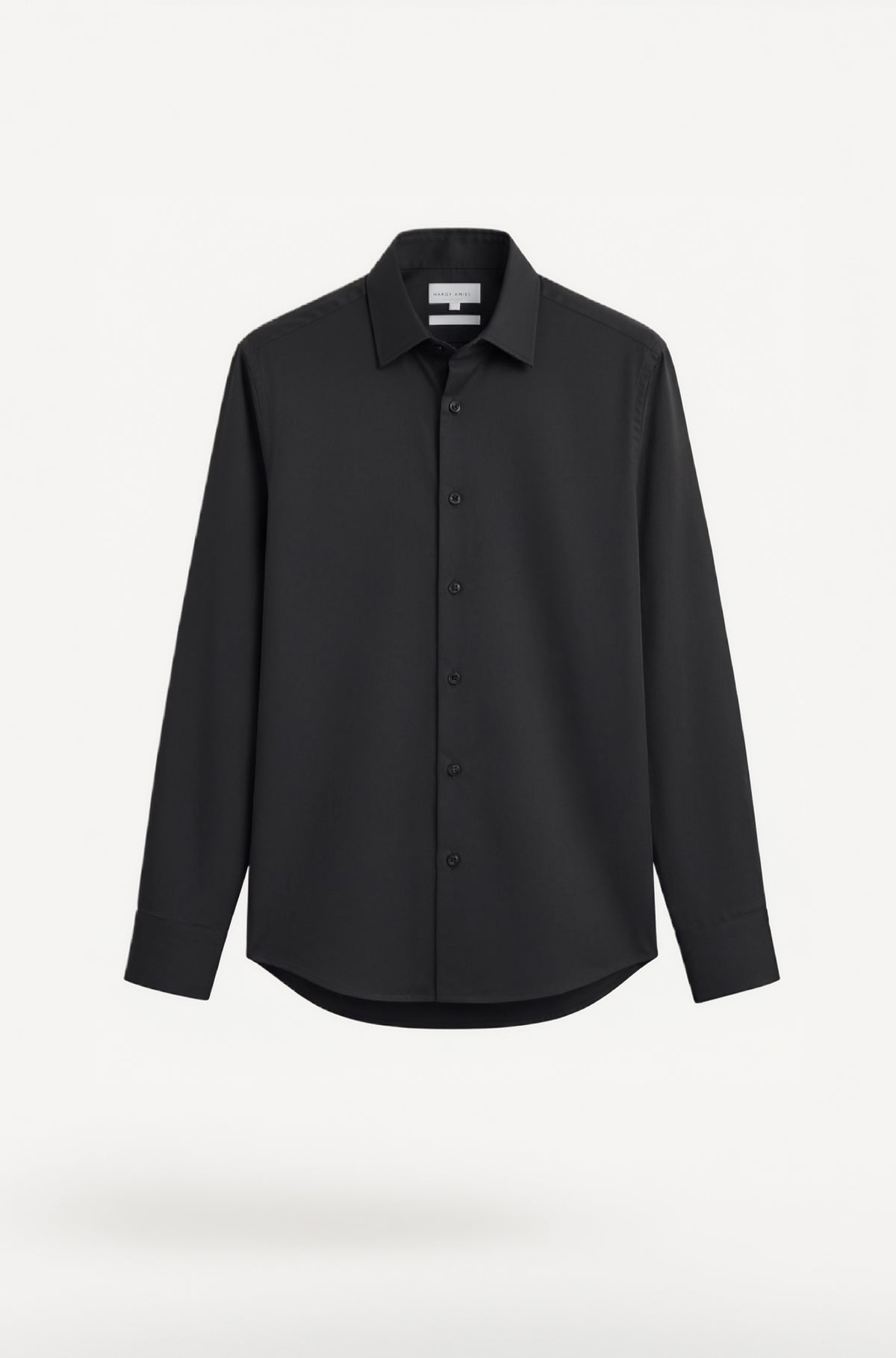Plain Black Shirt (Slim Fit)