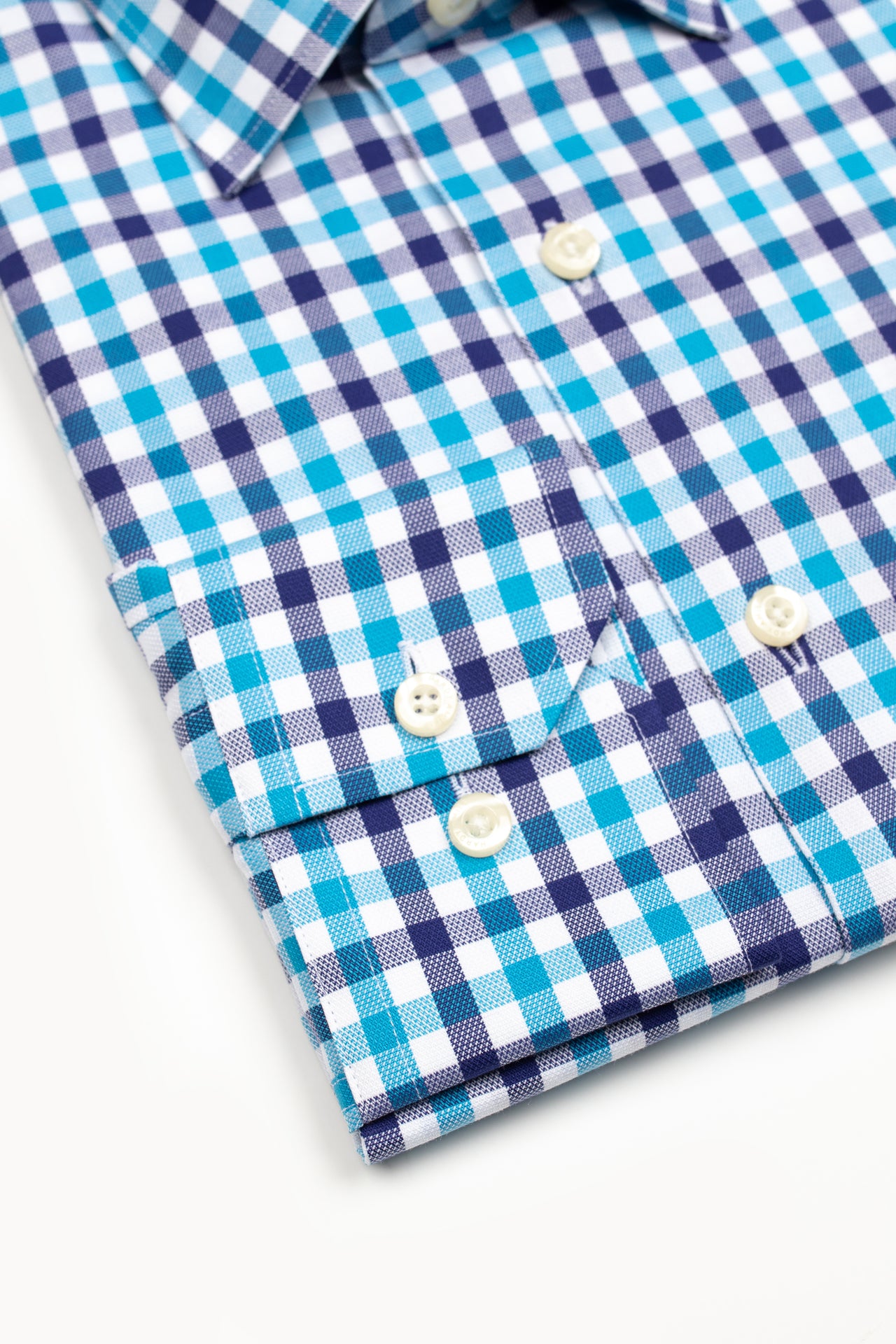 Aqua Check Shirt (Slim Fit)