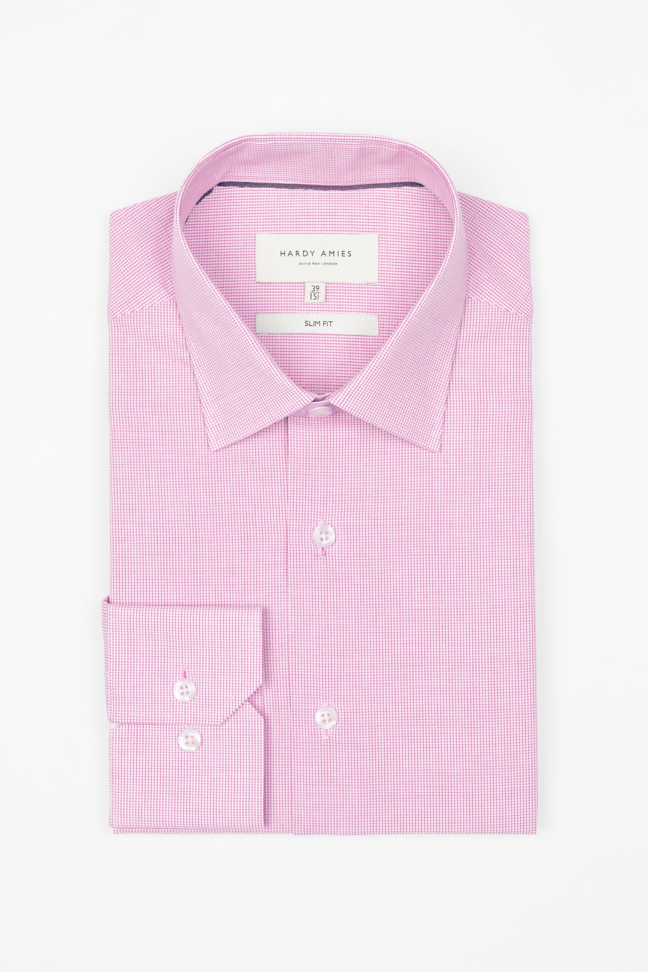 Pink Check Shirt (Slim Fit)