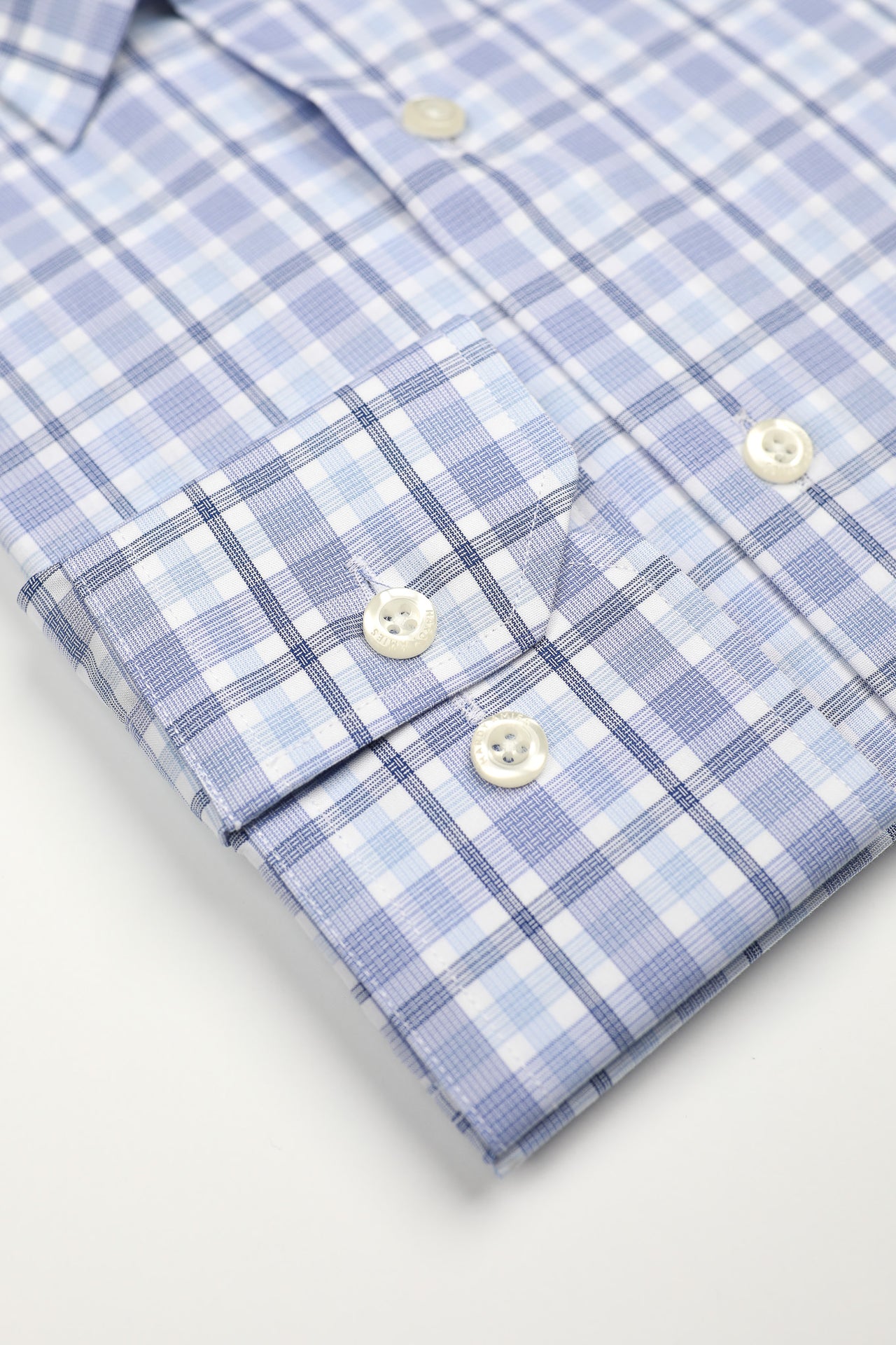 Blue Check Shirt Slim Fit