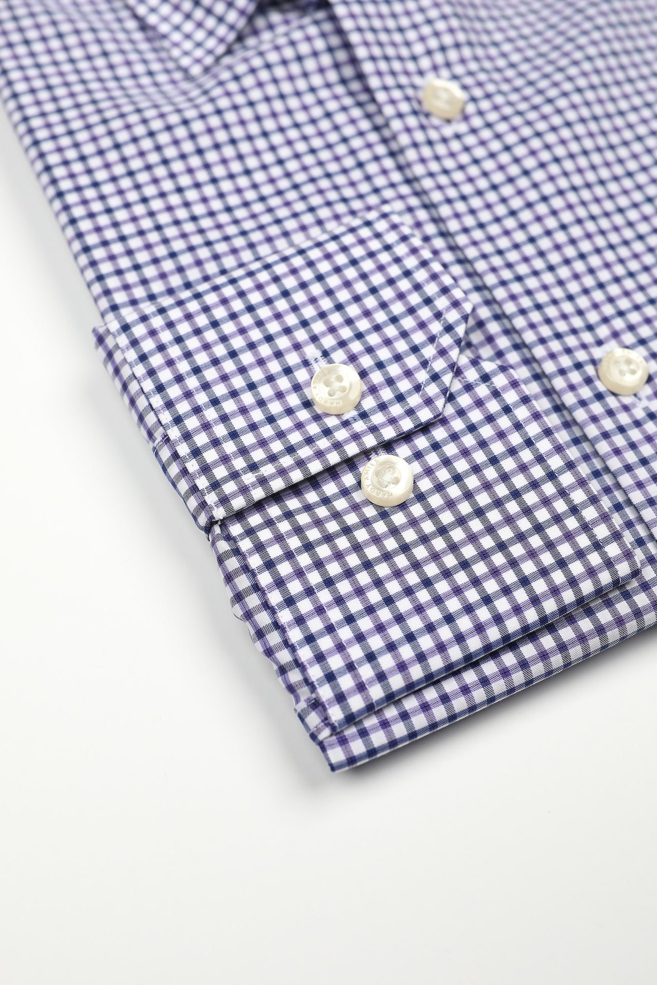 Purple Check Shirt Slim Fit