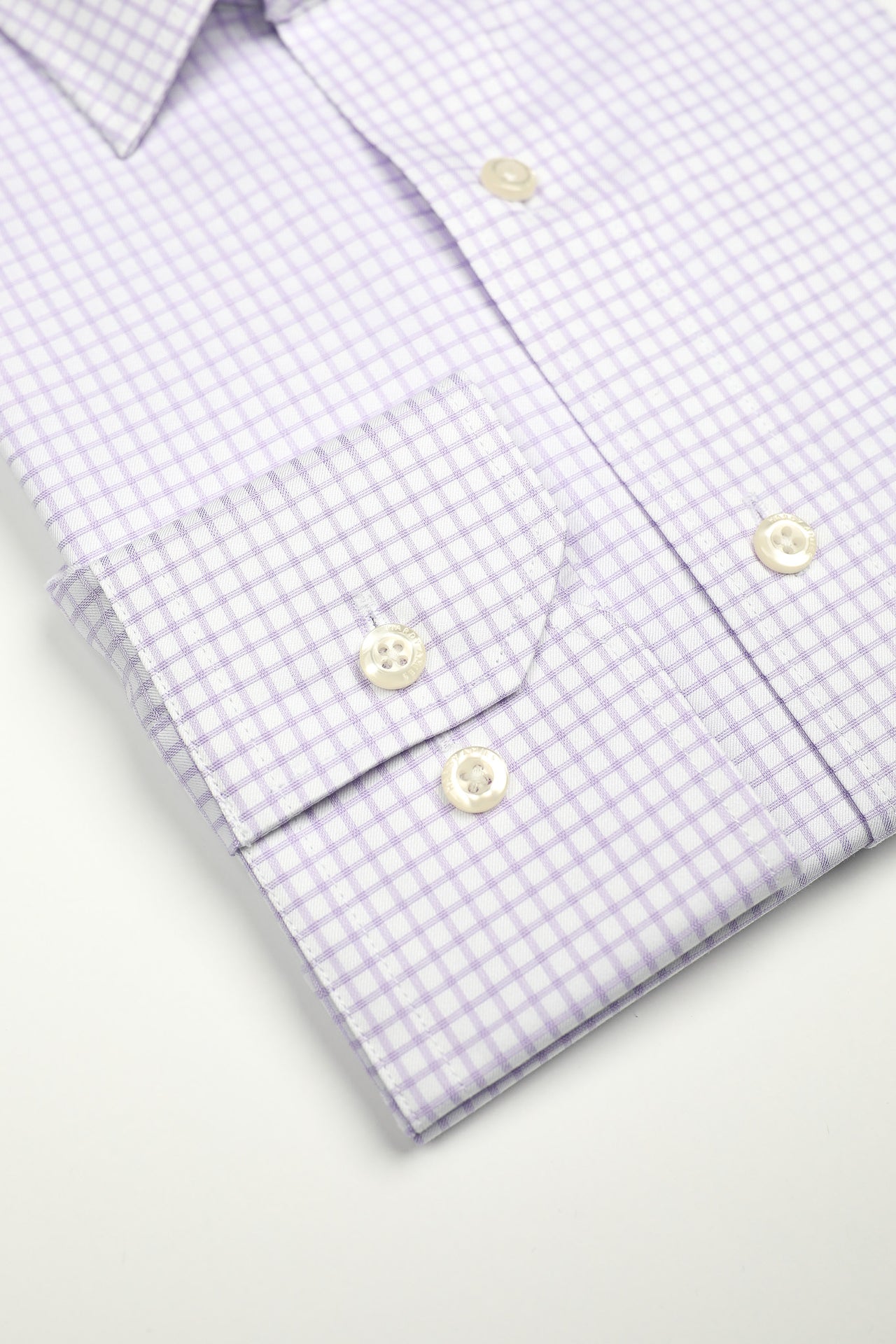 Lilac Check Shirt Slim Fit