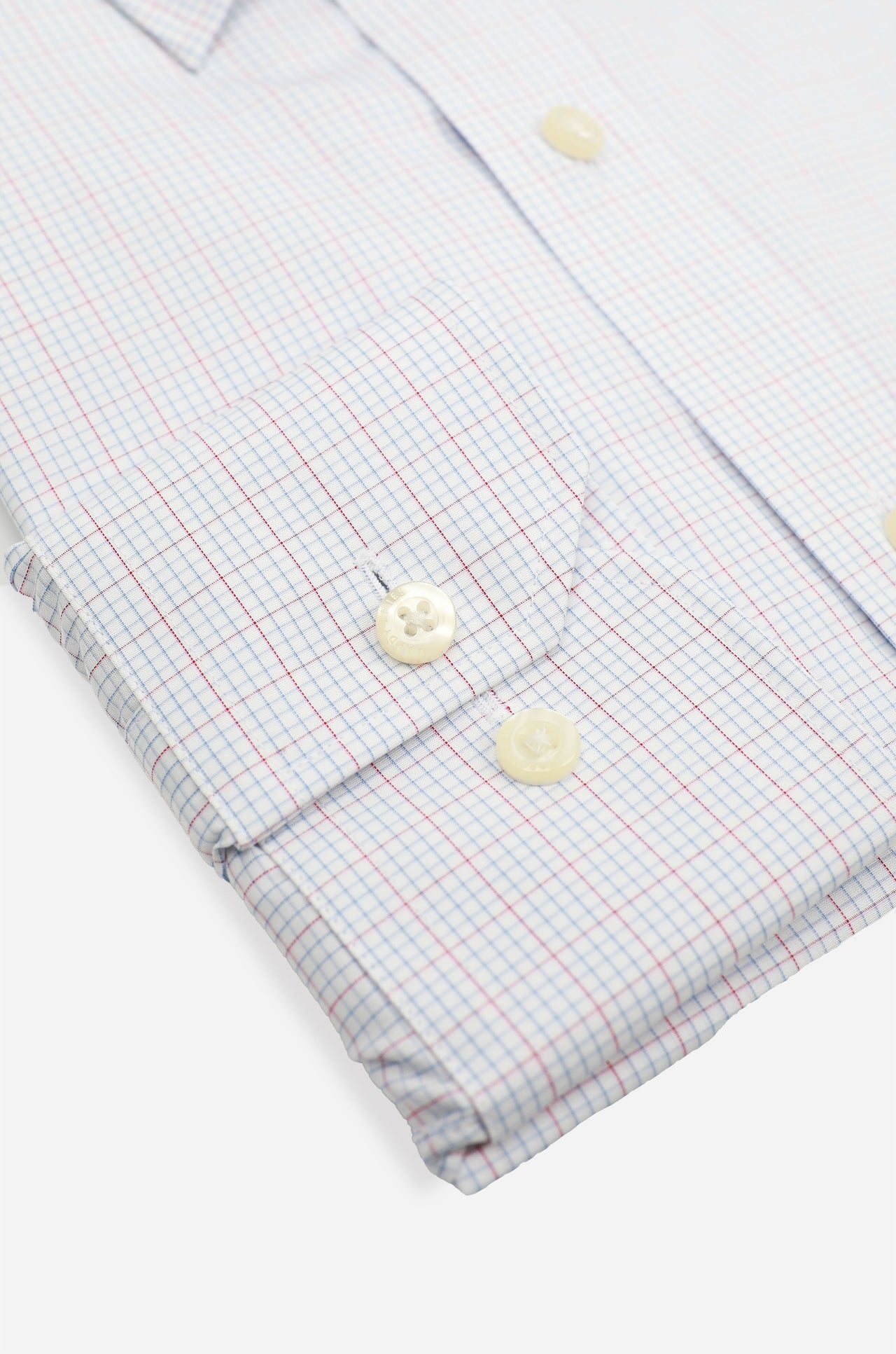 Blue Red Check Shirt Contemporary Fit