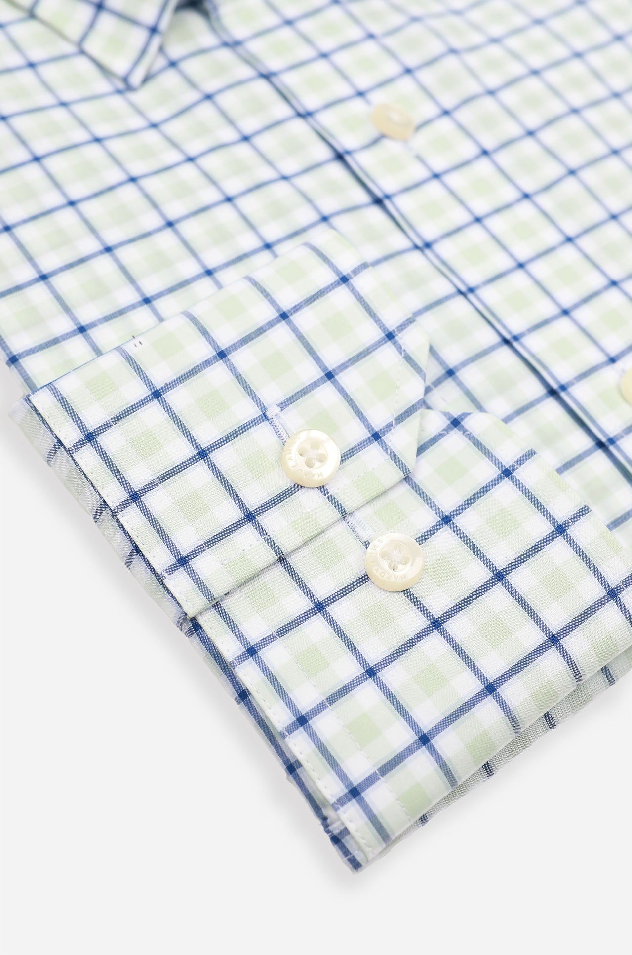 Sage Check Shirt Contemporary Fit