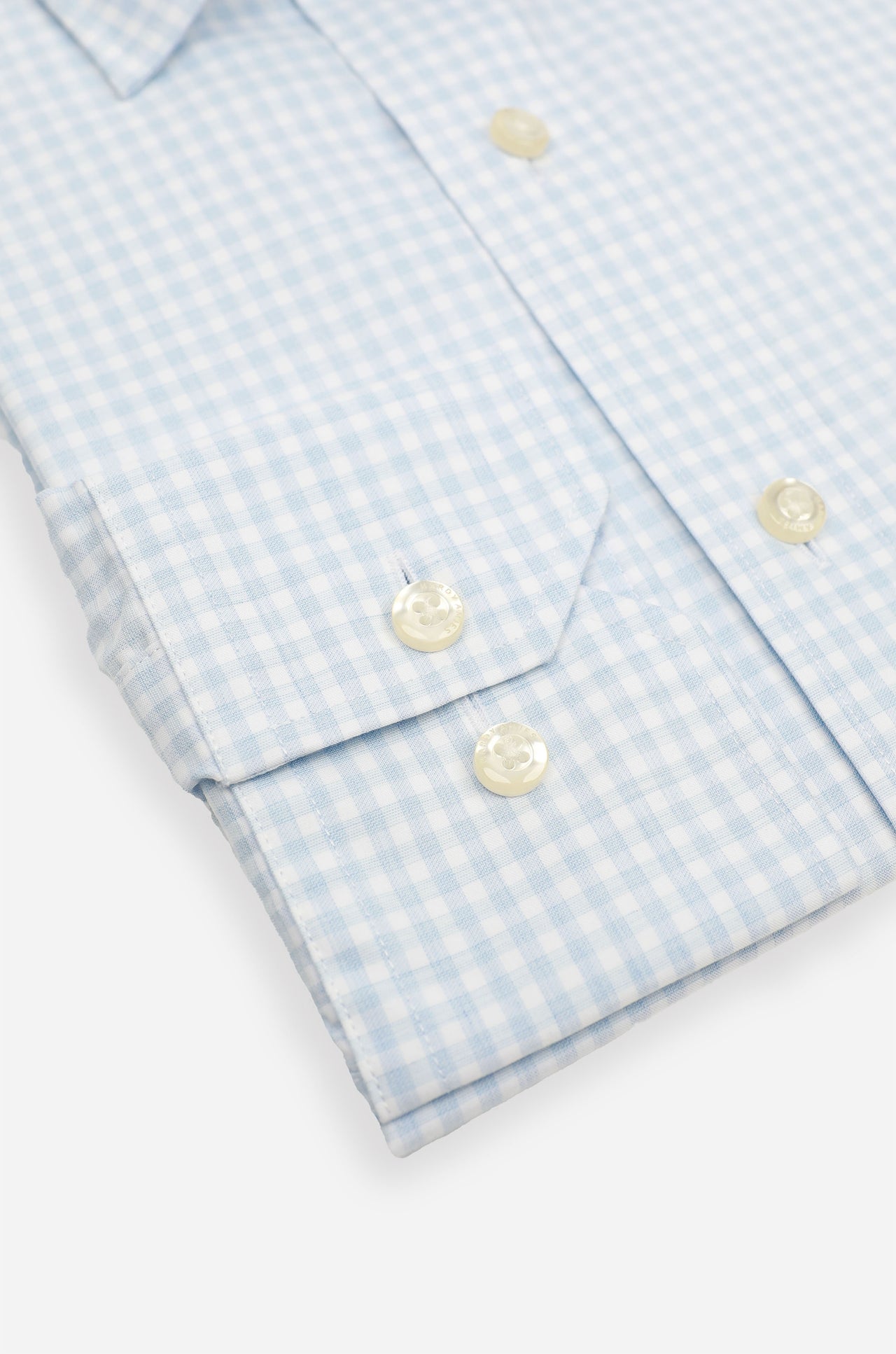 Cool Blue Melange Check Shirt Contemporary Fit