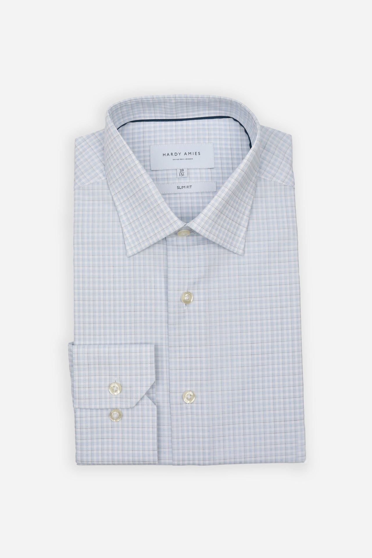 Cerulean Check Shirt Slim Fit