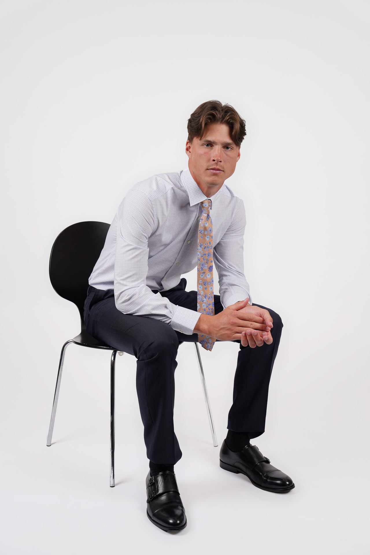 Cerulean Check Shirt Slim Fit