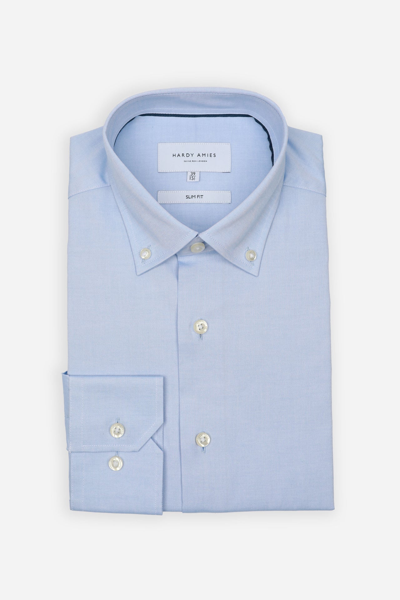 Blue Oxford Button Down Collar Shirt Slim Fit