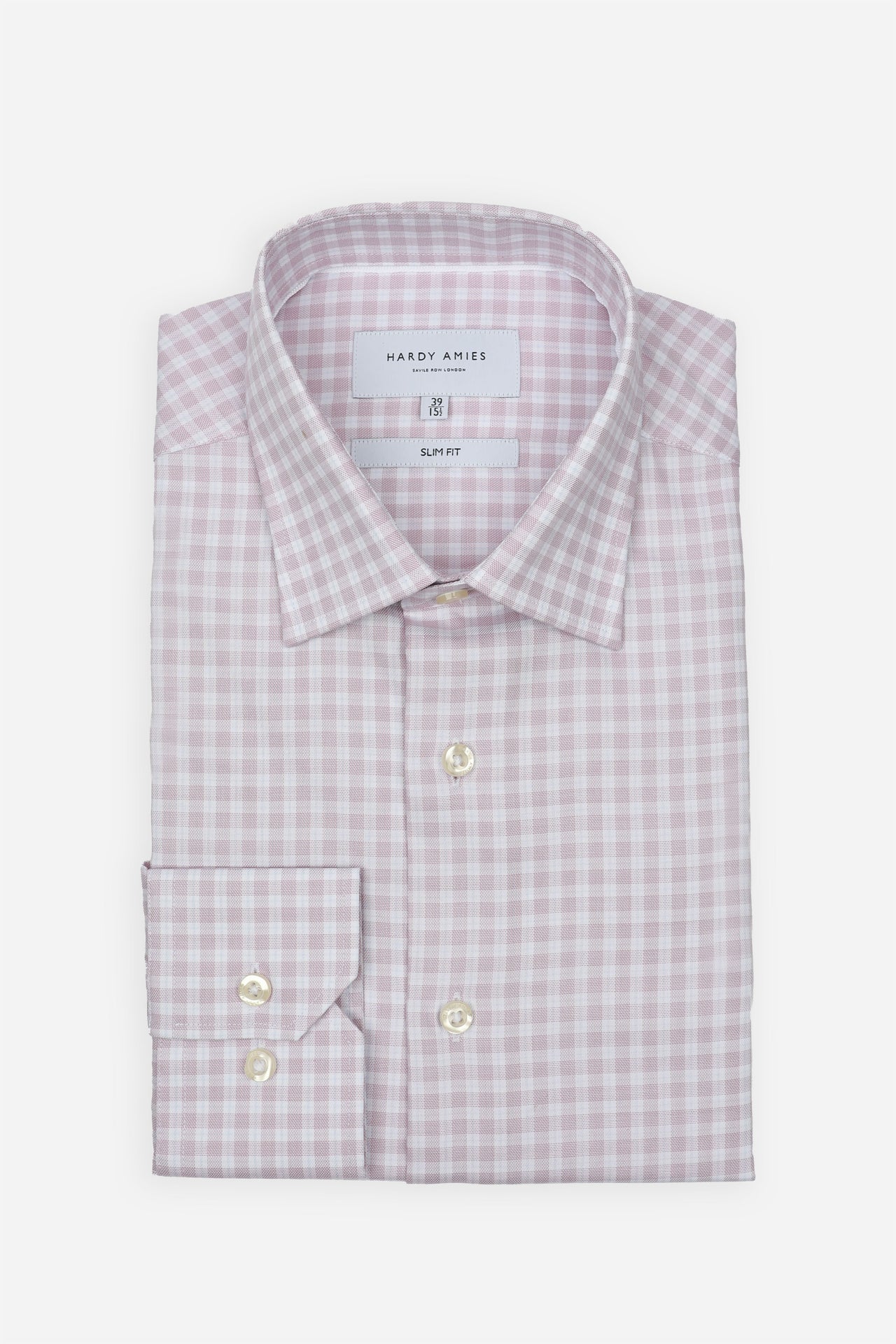 Blush Check Shirt Slim Fit