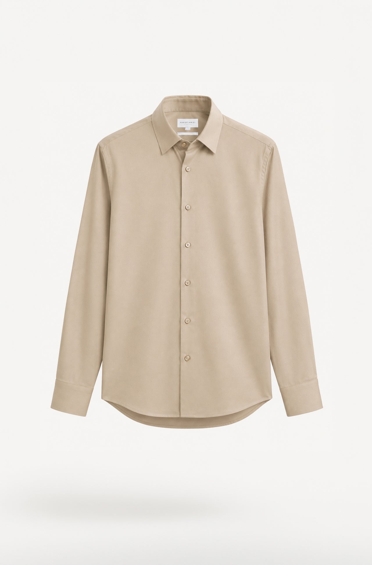 Sand Plain Shirt Slim Fit