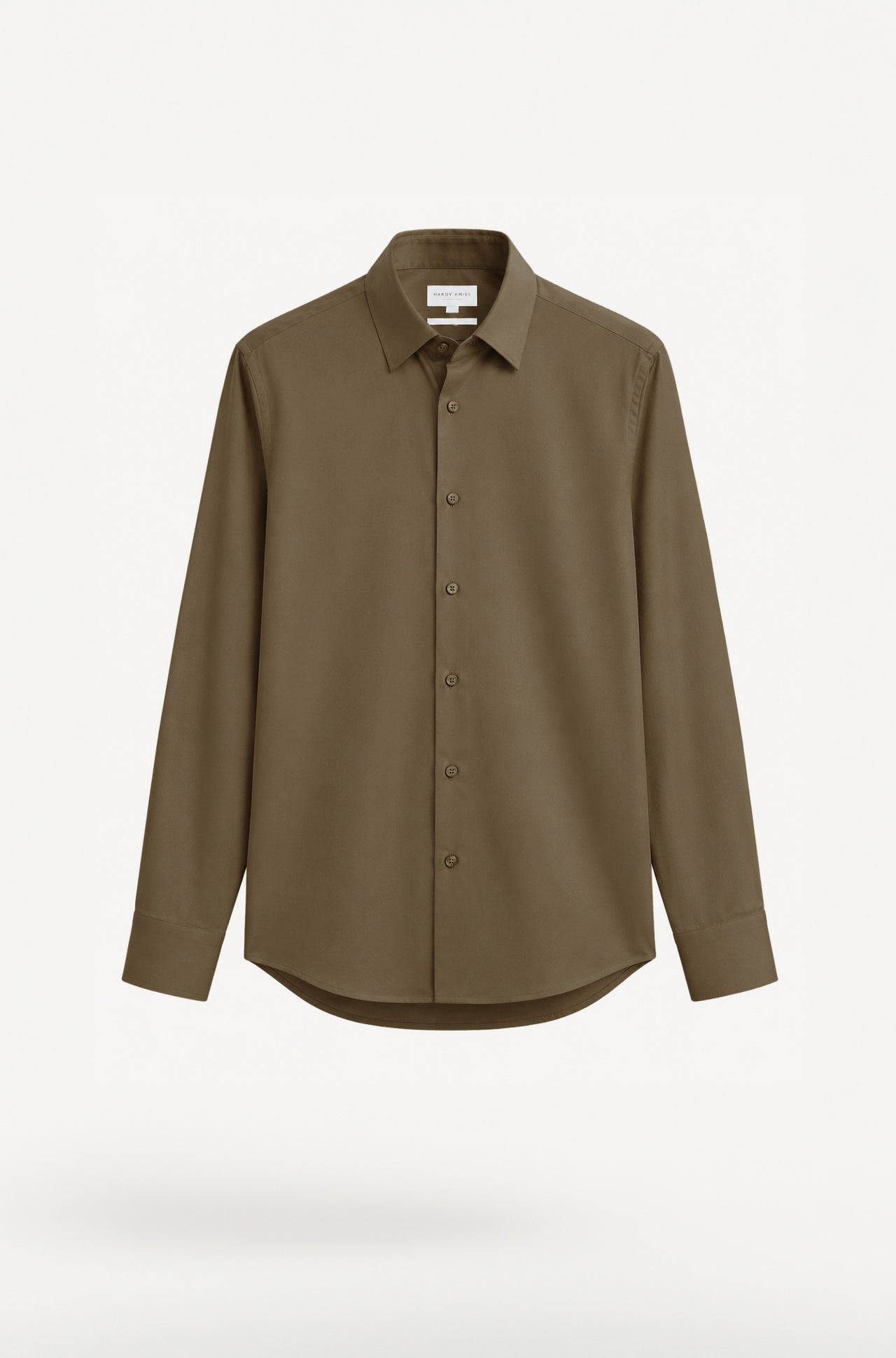 Chocolate Plain Shirt Slim Fit