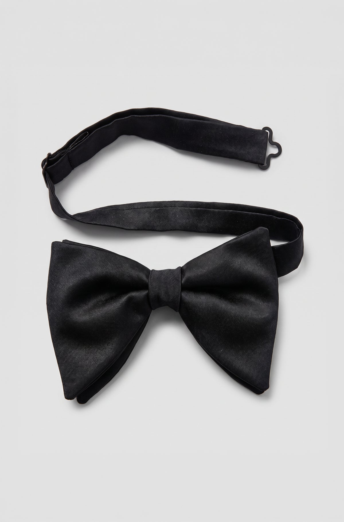 Pure Silk Floppy Bow Tie – Black