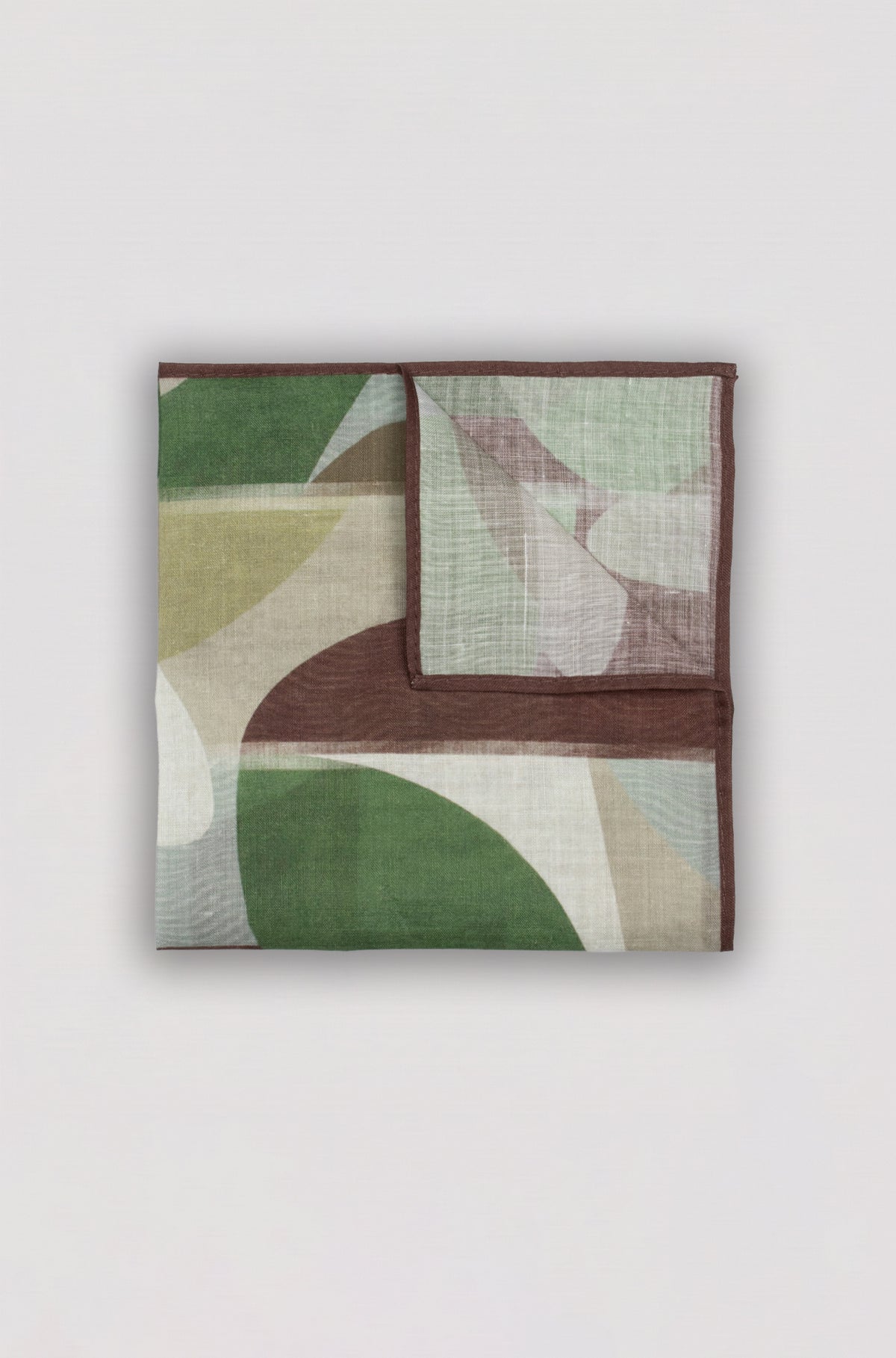 Earth Abstract Ramie Pocket Square