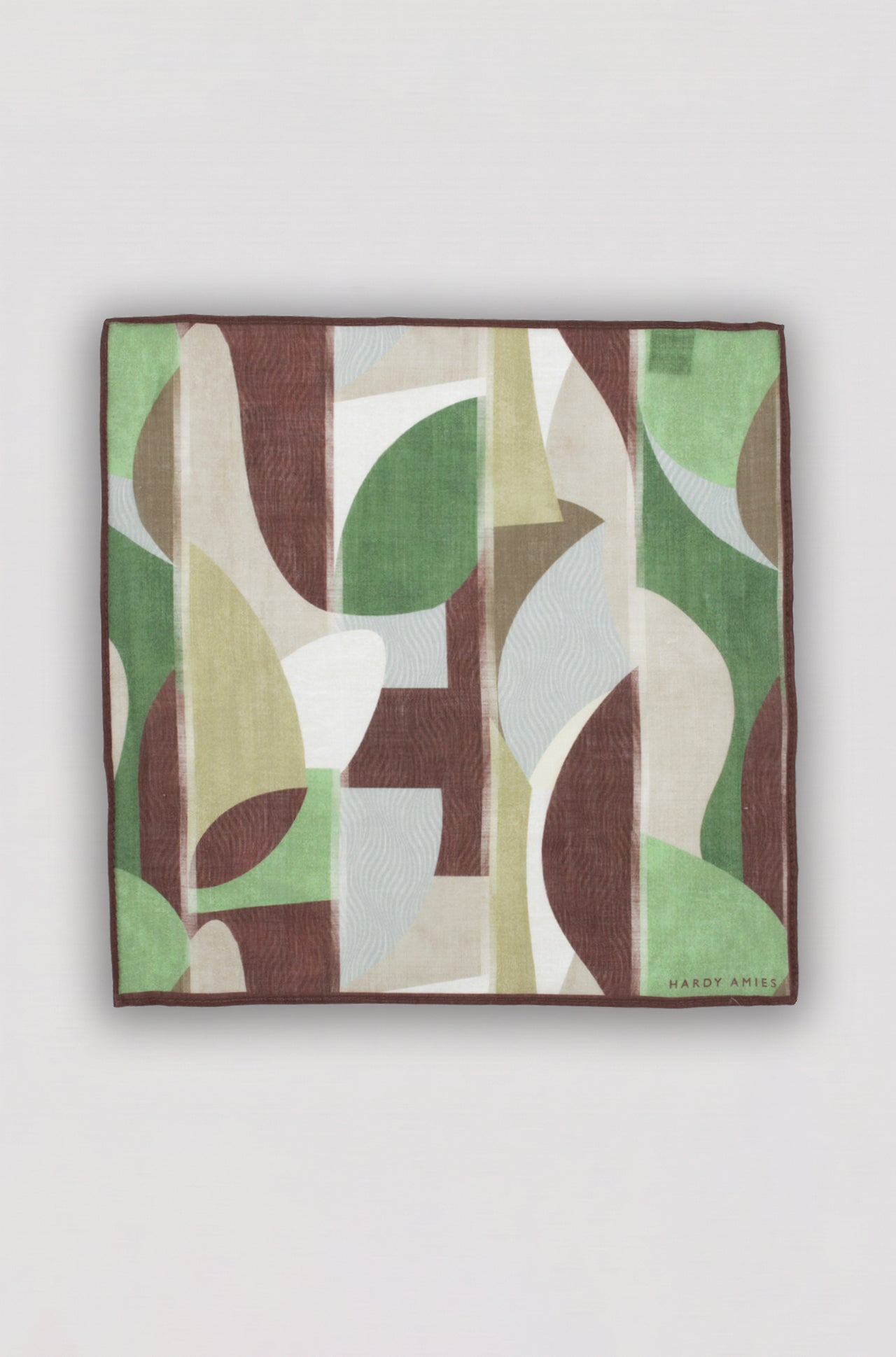 Earth Abstract Ramie Pocket Square