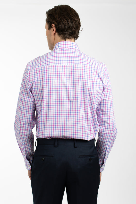Pink Check Shirt (Contemporary Fit)