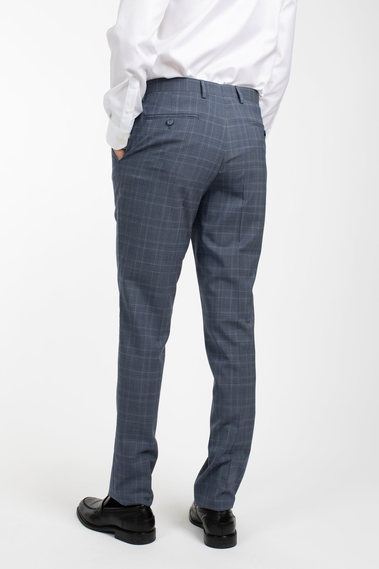 Blue Mist Pow Check Trouser