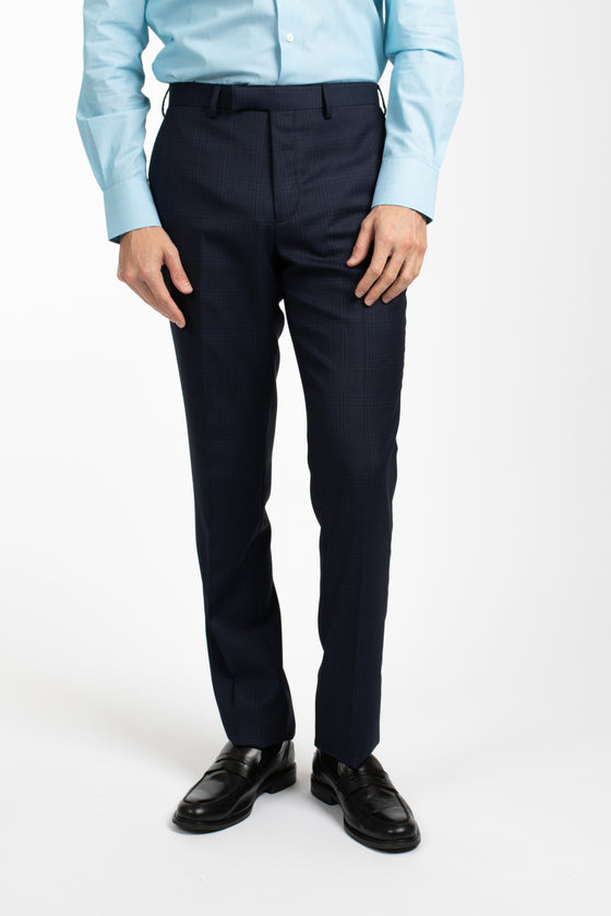 Navy Prince of Wales Check Trouser