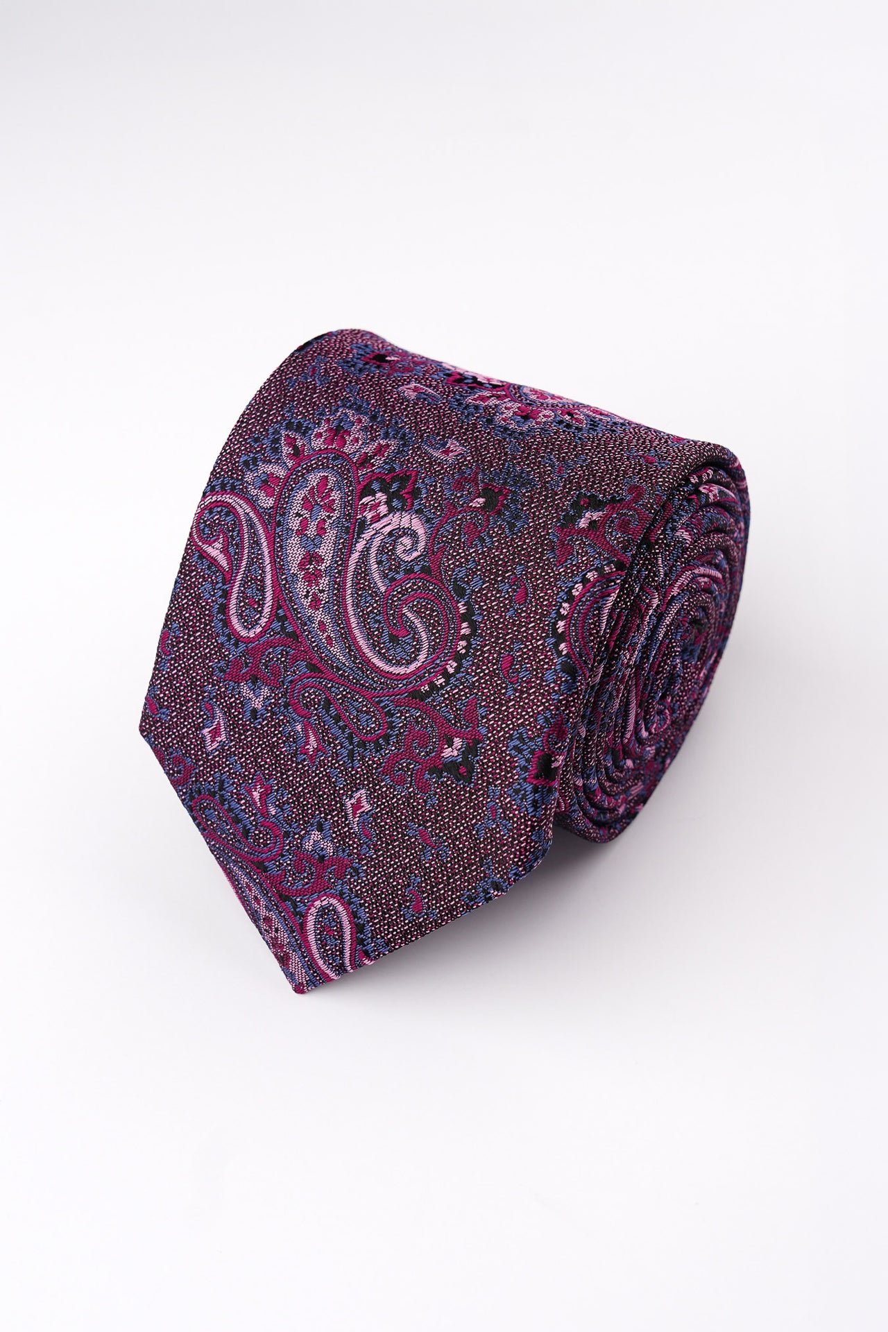 Pink Paisley Silk Tie