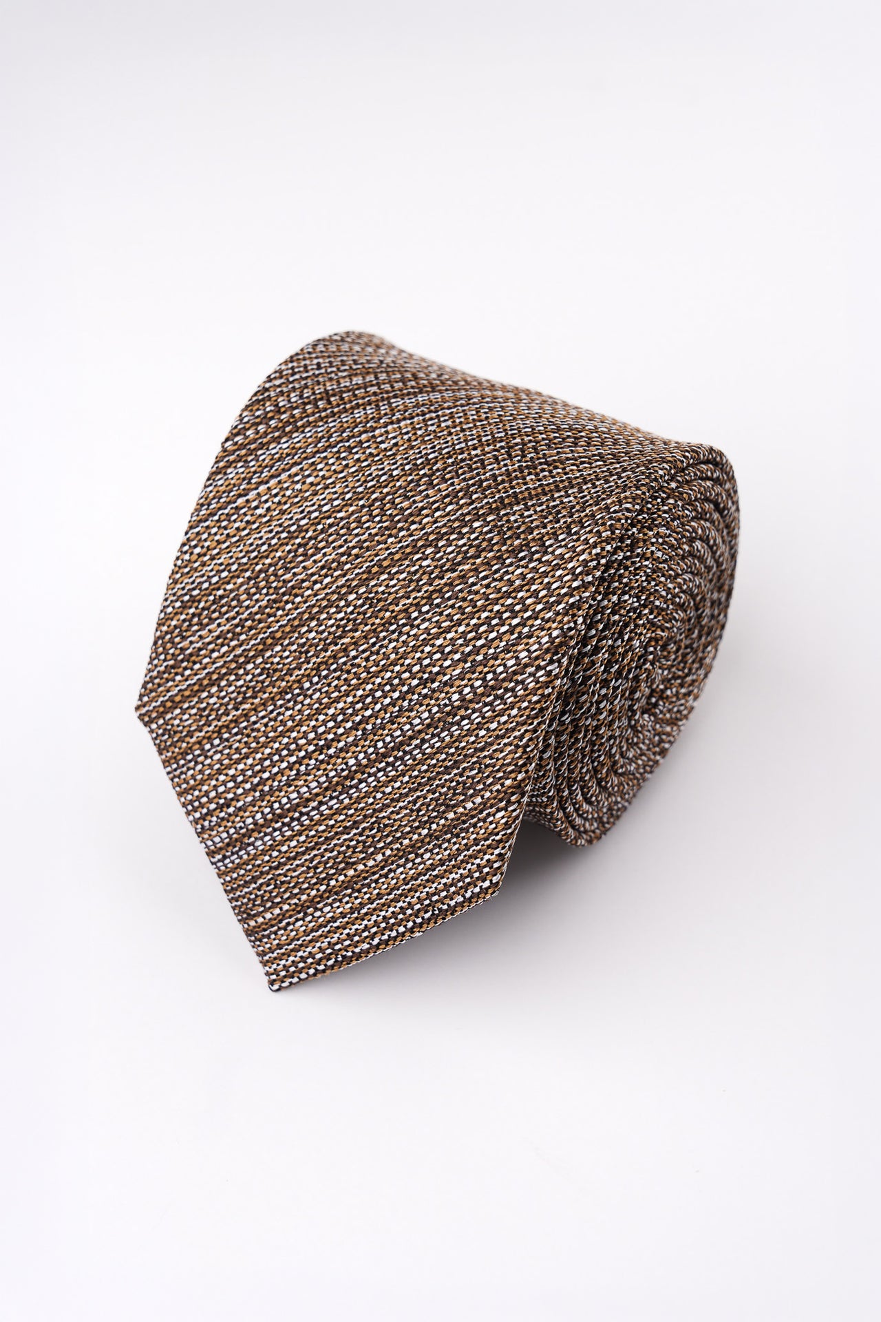 Chocolate Textured Silk Tie