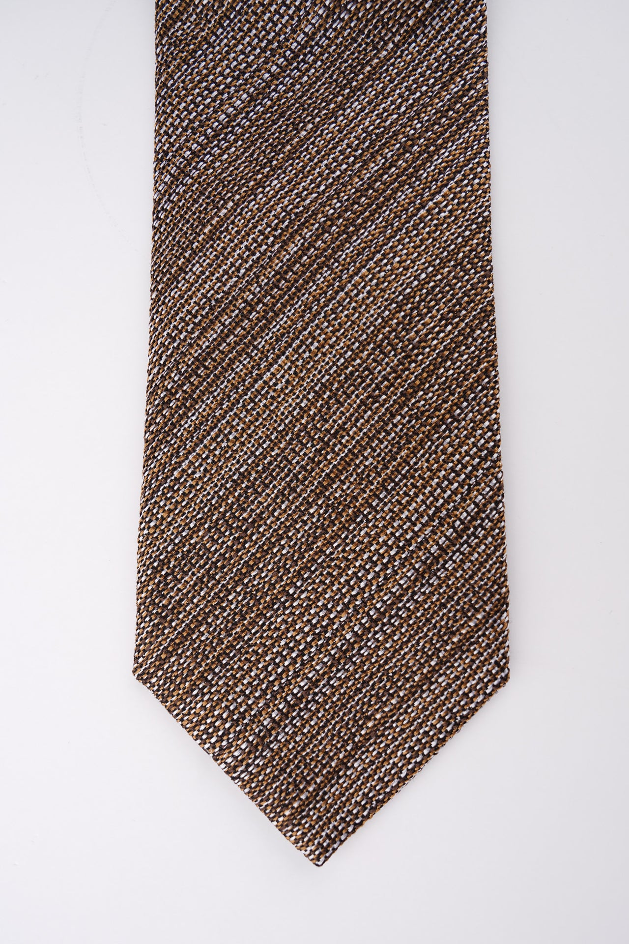 Chocolate Textured Silk Tie