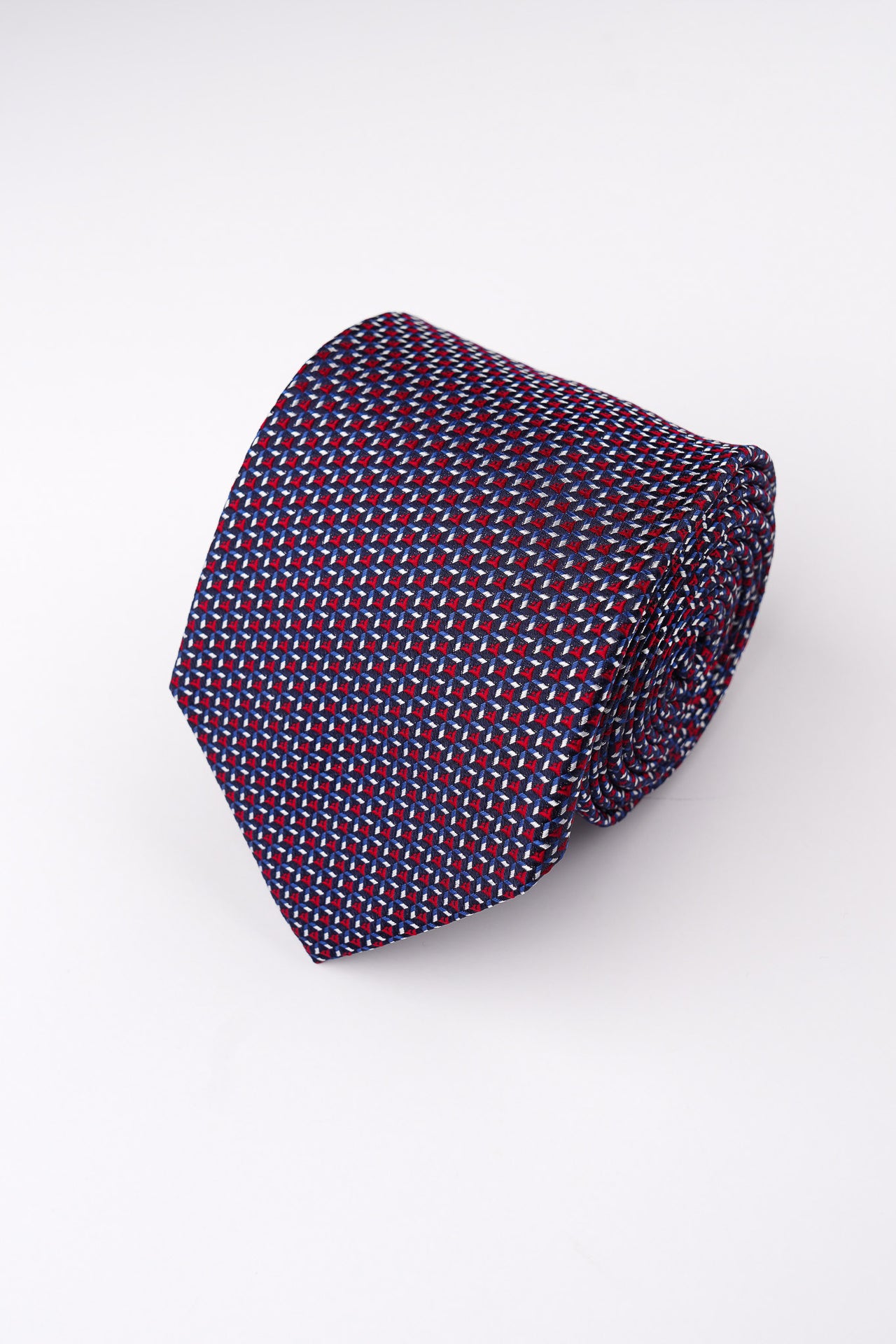 Green Geometric Silk Tie
