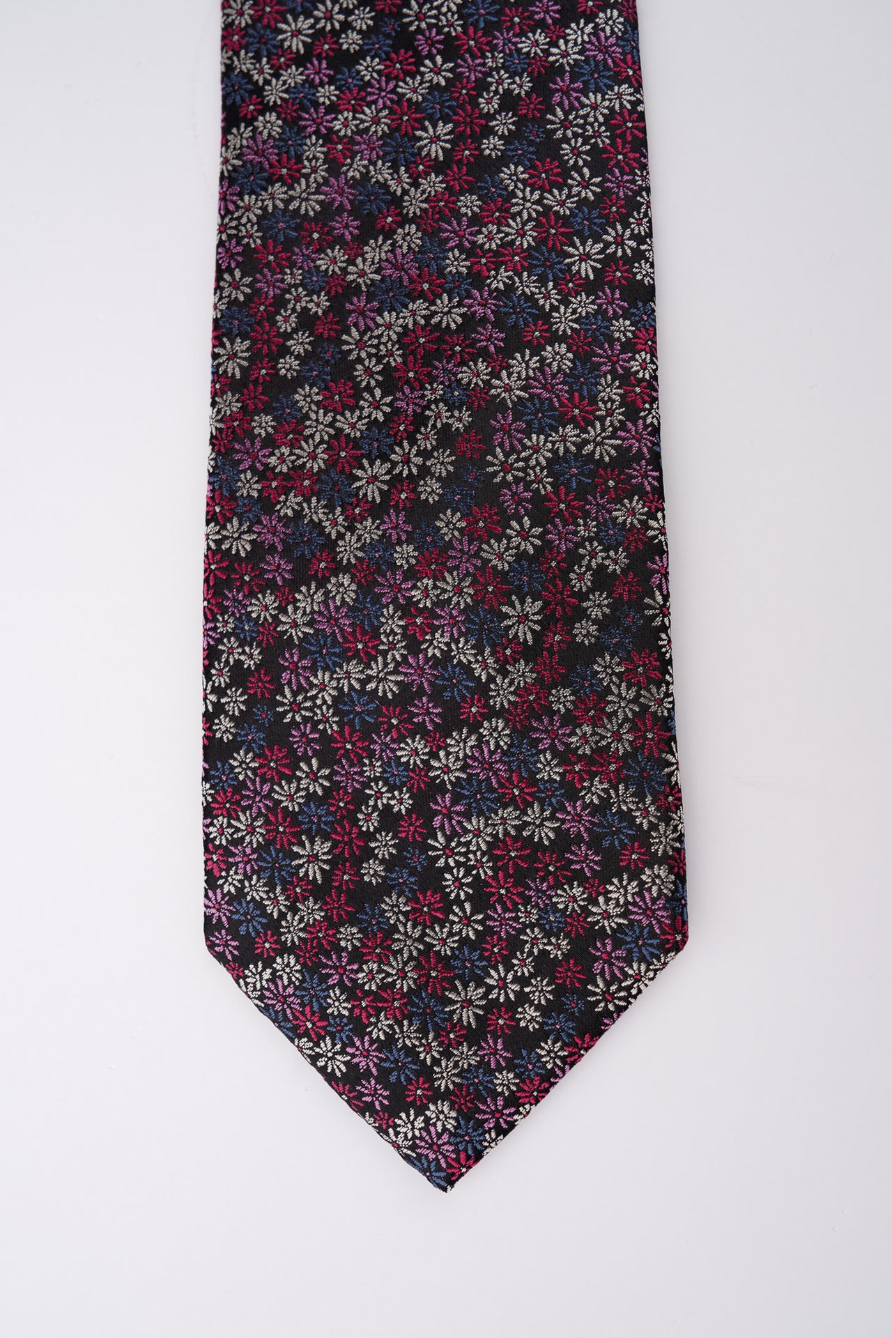 Pink Floral Silk Tie