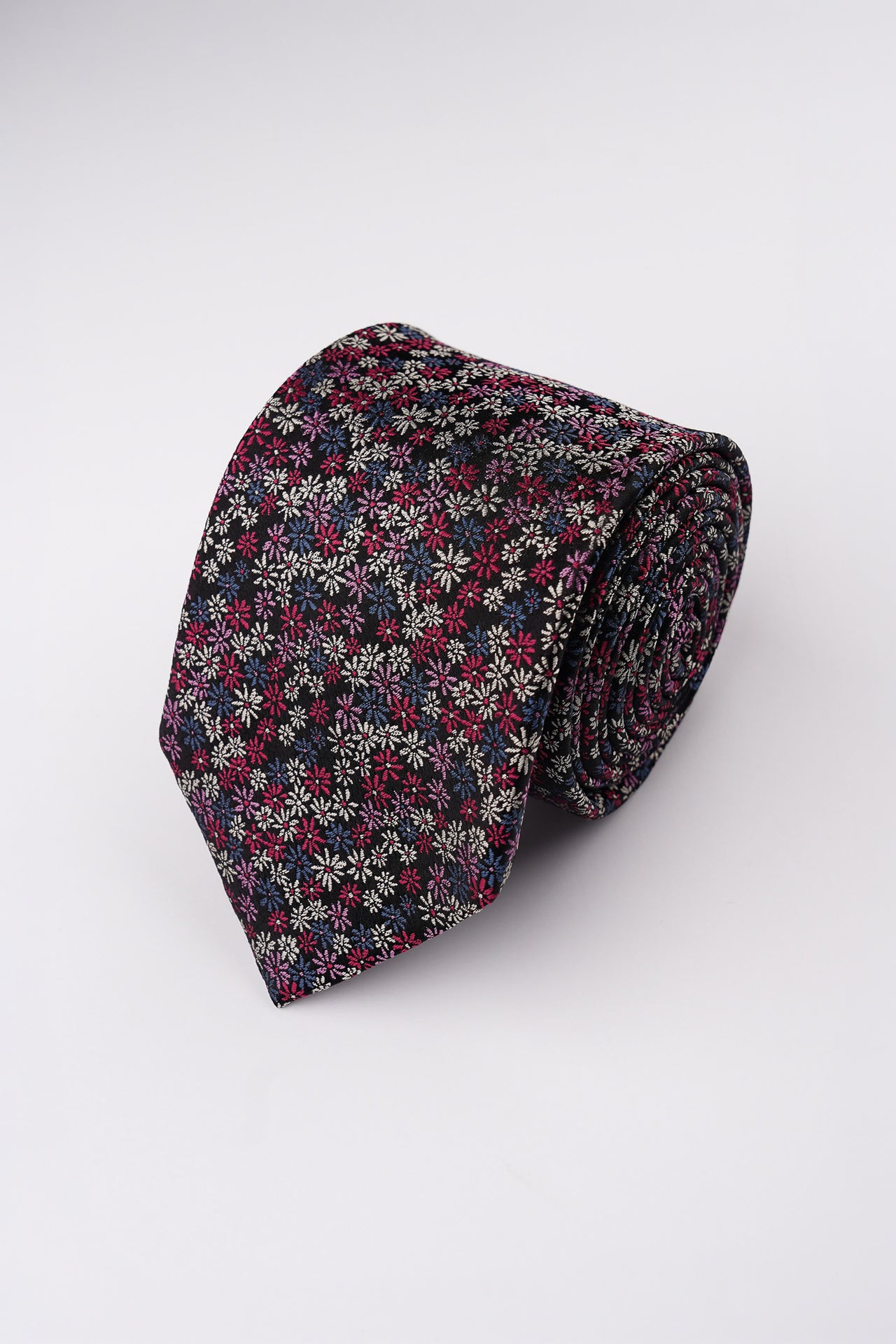 Pink Floral Silk Tie